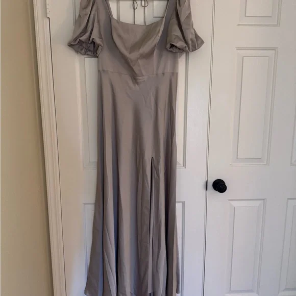 where do you shop for homecoming dresses Light Blue Satin Strapless Homecoming Dress main image 1